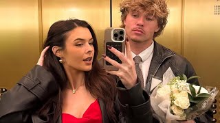 Vik White & Lauren Gibson celebrate their valentines day. 