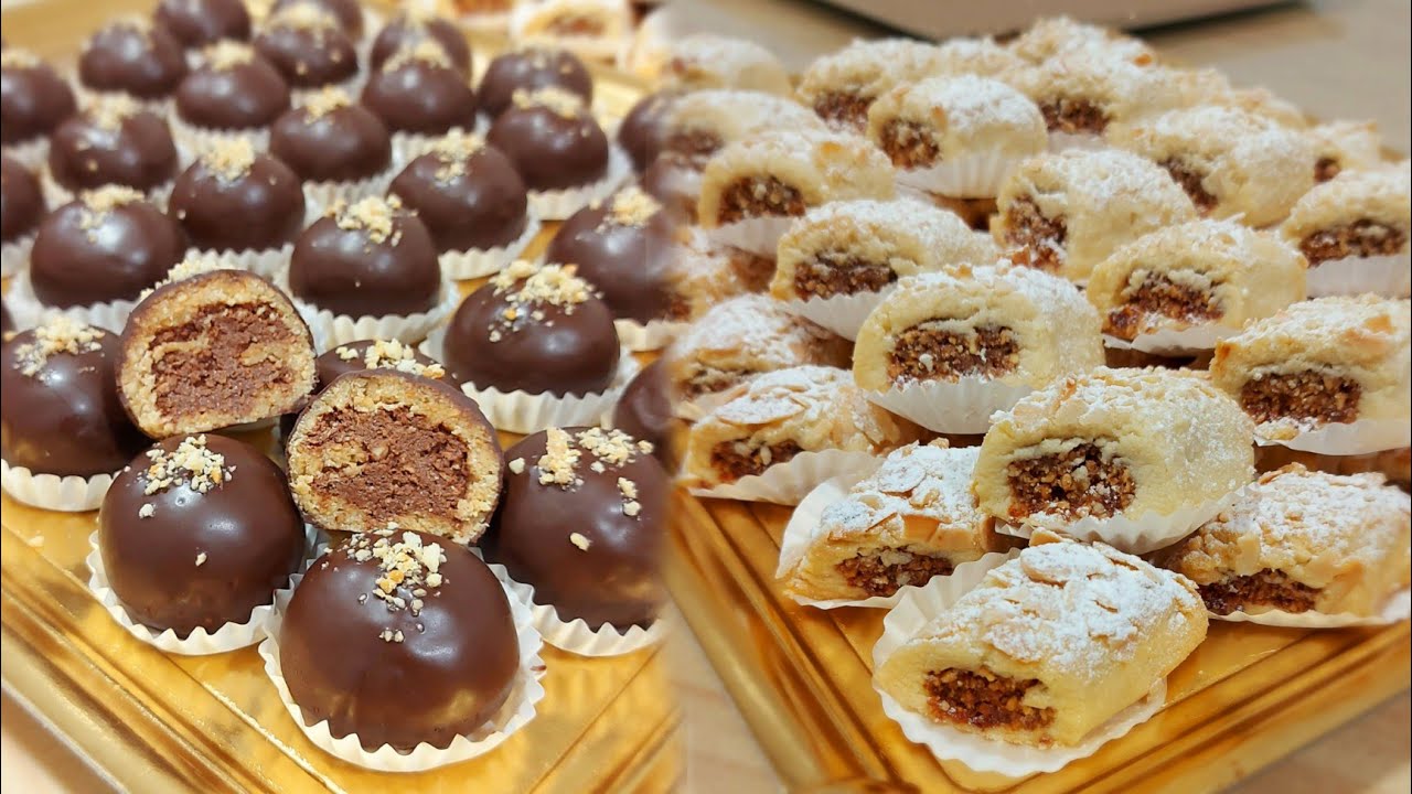 جدييد‼️حلويات تحمرلك وجهك قدام العائلة👌2أشكال حظرتهم بسرعة خيالية والمداق كايدوووبو فالفم 😋ياسلام