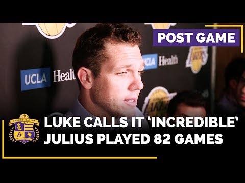 Luke Walton Praises Julius Randle For Playing All 82 Games: 'That's A Badge Of Honor'