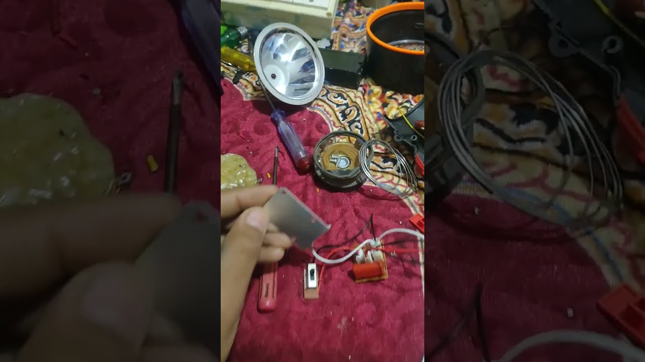 Is wale torch mein battery torch ka kit aur front light lagaye Hain