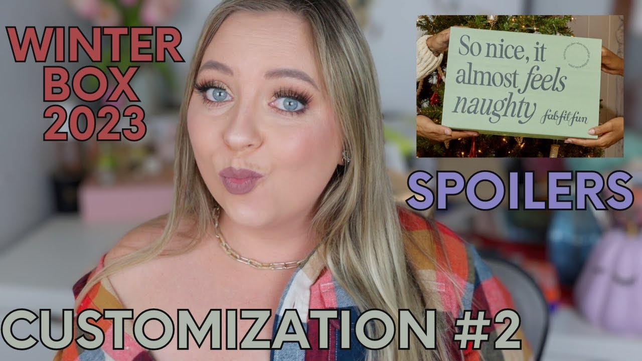 FAB FIT FUN WINTER BOX 2023 SPOILERS CUSTOMIZATION #2 | THESE AREN'T AS GOOD