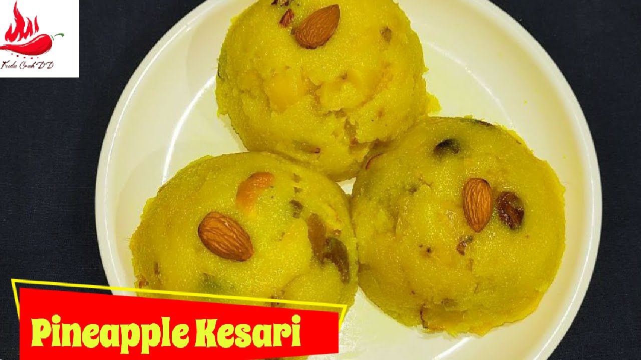 Pineapple Kesari bath recipe pineapple sheera pineapple sooji halwa