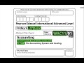 6.MAY 2025 UNIT 1 IAL EDEXCEL ACCOUNTING UNIT1 PAST PAPER