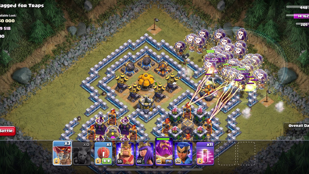 Flagged For Traps Clash Of Clans - 3 Stars Win ⭐️⭐️⭐️ - YouTube