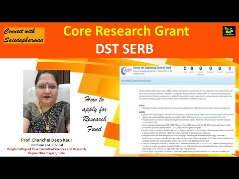 Core Research Grant  (CRG/EMR) of DST SERB ( Research grant)