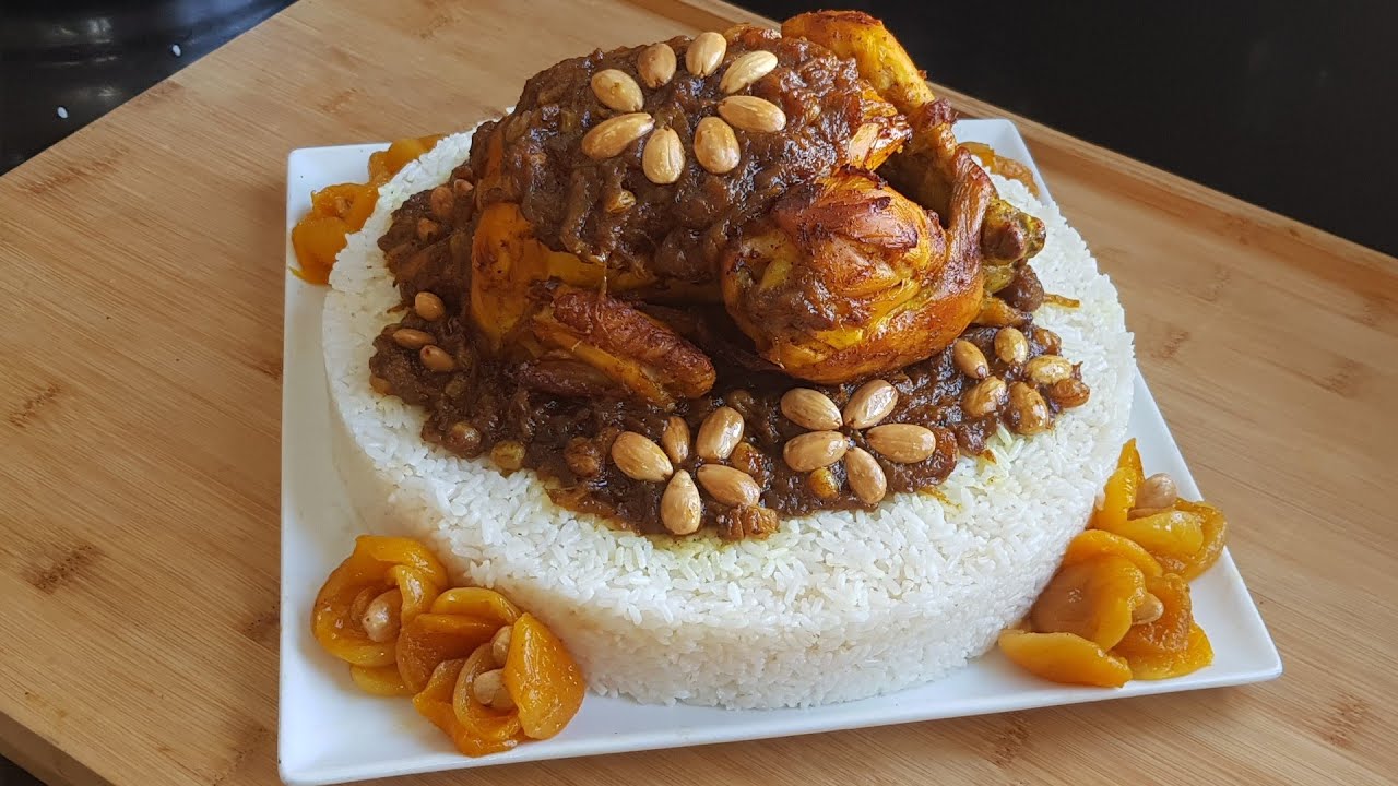 طبق ديال الضيافة👌 دجاج محمر مع سفة الروز طايبة بطريقة سهلة وخطيرة👌👌