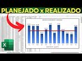 Como Fazer Realizado x Planejado no Excel | Função SomaSe | Gráfico de Metas