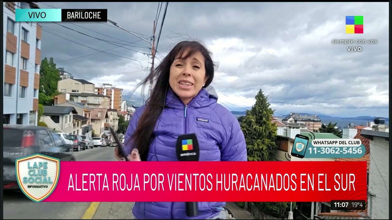 🔴 ALERTA ROJA POR VIENTOS HURACANADOS EN EL SUR