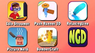 Idle Streamer, Push Runner 3D, RelaxingLine, Picture Nerd, BomberCraft | New Games Daily screenshot 5
