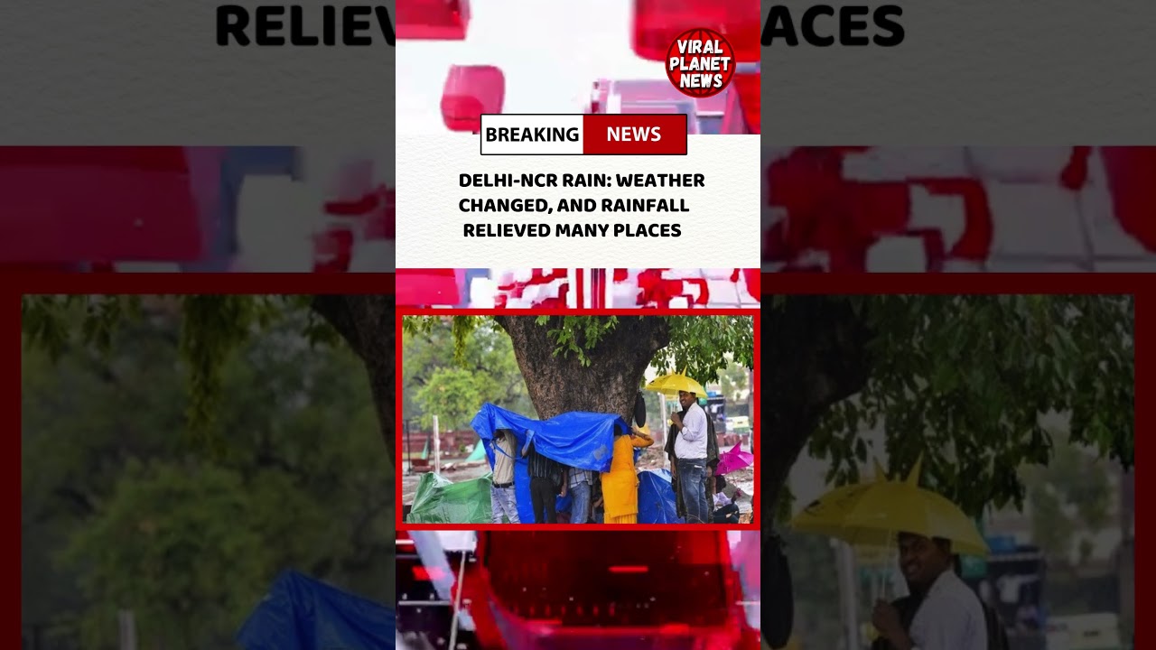 DELHI-NCR RAIN : WEATHER CHANGED AND RAINFALL RELIEVED MANY PLACES | DELHI NEWS | NEWS