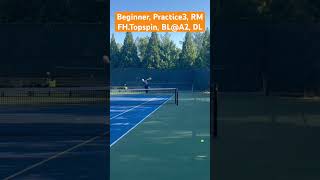 Beginner, Practice 3, FH.Topspin, BL@A2, DL, Regular Motion (RM), Music1.