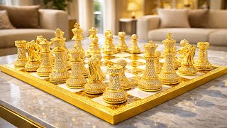 Crafting the Charles Hollander Chess Set: World's Most Expensive 24k Gold & Diamonds