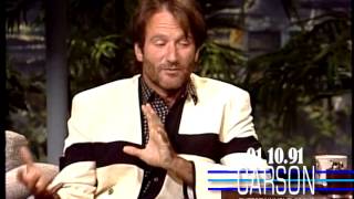 Funny Robin Williams Describes Working with Serious Robert DeNiro, 1991