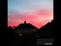 Beautiful sunset Bristol United Kingdom October 2018