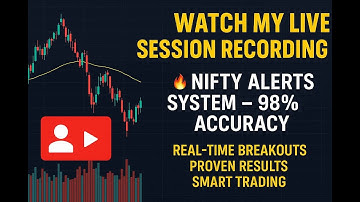 Live session recording of my nifty alerts system which has 98% success rate