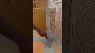 How to install shower pan.Shluter system #construction #tile #work #waterproof #prep