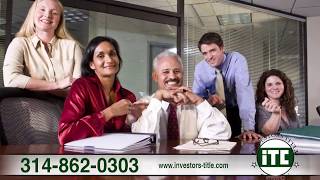 Investors Title Company | 30+ years experience, Escrow & Closing Services in St. Louis, MO
