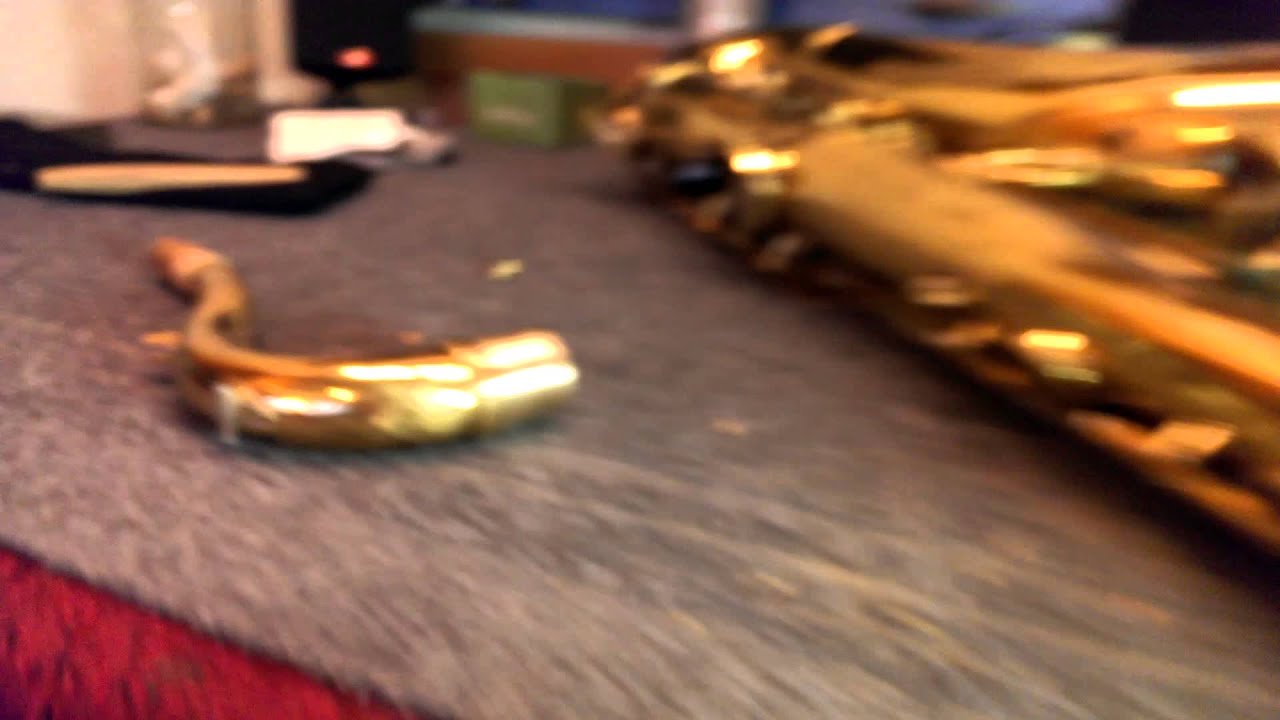 Saxophone Repair Topic An Example of a Neck Tenon Leak YouTube
