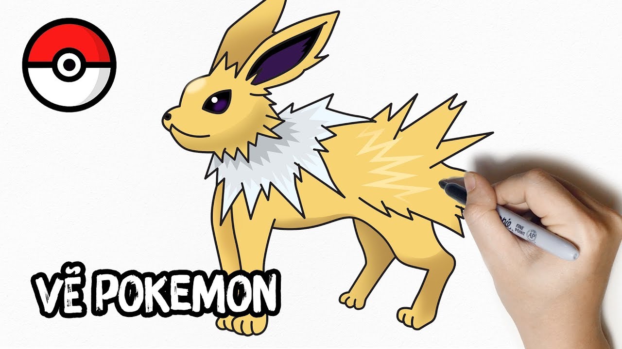 Cách Vẽ Pokemon Jolteon Eevee Siêu Dễ | How To Draw Jolteon Eevee - Youtube