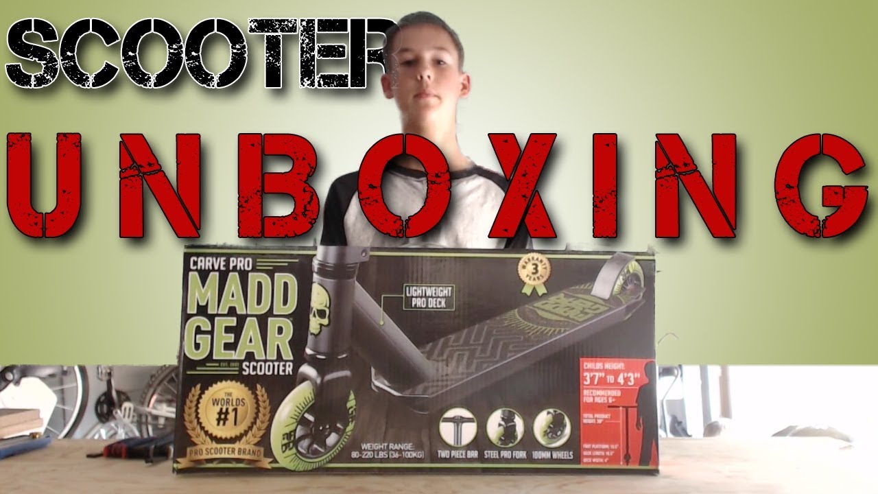 UNBOXING Carve Pro Madd Gear Scooter YouTube