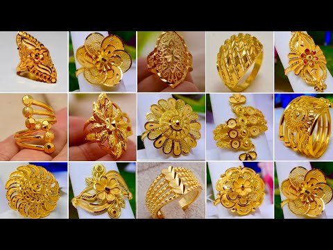 Top 100+ Latest Gold Ring Designs /Most Beautiful Gold Ring Designs For Women/Gold ring designs