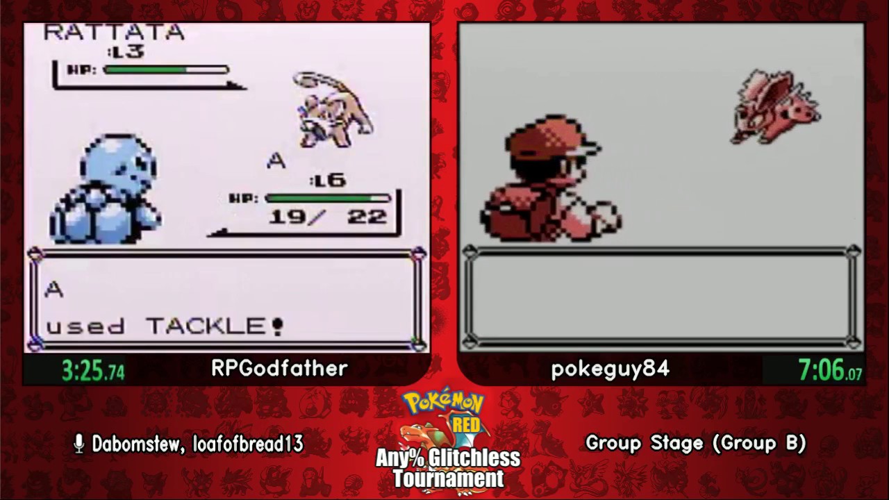 RPGodfather vs pokeguy84.  Pokemon Red Tournament 2017