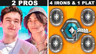 2 Pros Vs 4 Irons.. And A Secret Plat (Impossible VALORANT Challenge)