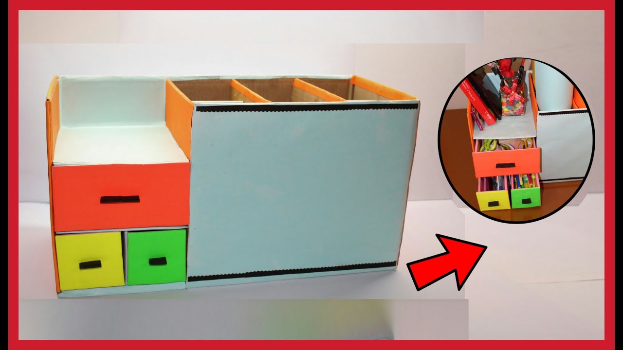 DIY Easily STORAGE BOX from cardboard | ORGANIZER tutorial | Tutorial & crafts | diy handmade things