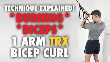 💥 TRX ONE ARM Bicep Curls for EXTRA bicep squeeeeze⁣ *TECHNIQUE EXPLAINED* 💪⁣