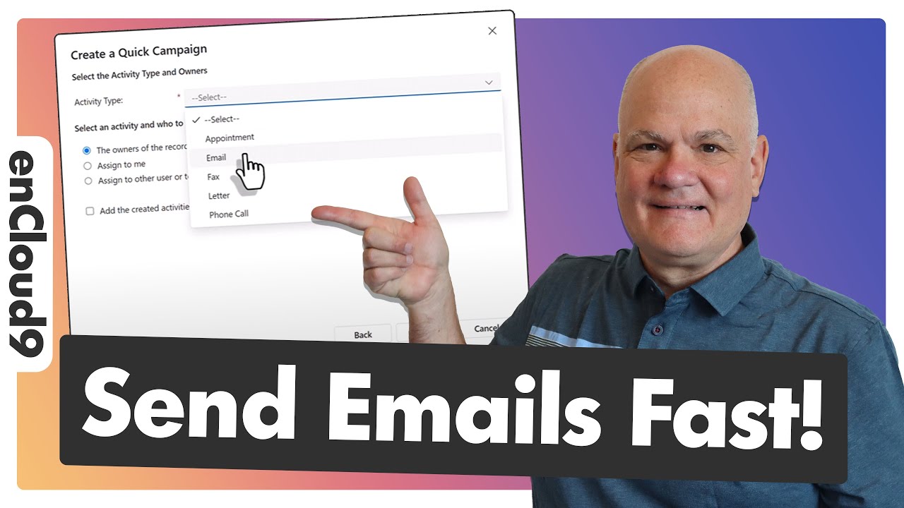 How to Use Quick Campaigns in Dynamics 365 Sales | enCloud9 - YouTube
