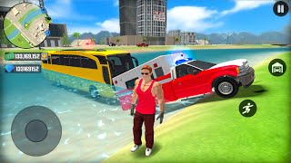 Transport Bus Ambulance Driving In Open World Game 2026 - Go To Town 6 - Android Gameplay