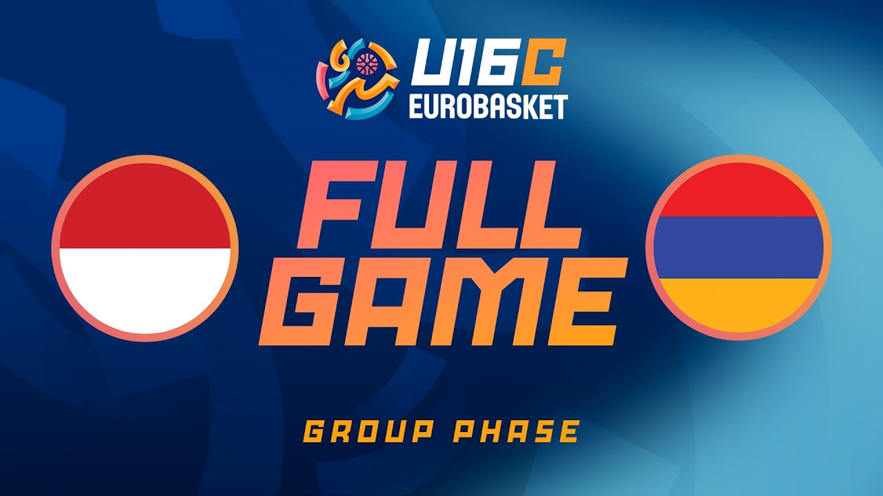 Group Phase | Monaco v Armenia | Full Basketball Game | FIBA U16 EuroBasket 2026 Division C