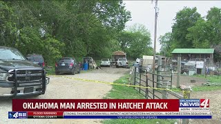 Oklahoma man arrested in hatchet attack