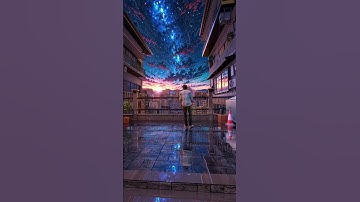 3 hours of editing in Blender and After effects #anime #greenscreen #sky