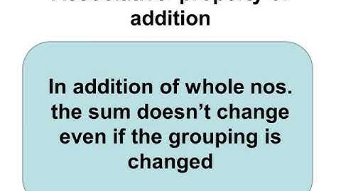 पूर्ण संख्या – भाग 3 – Properties of Whole number addition – Part 2 – in Hindi