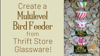 Create a DIY Multilevel Bird Feeder with Upcycled Glass \\