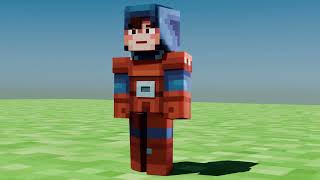 RTX Minecraft animation test (blender)