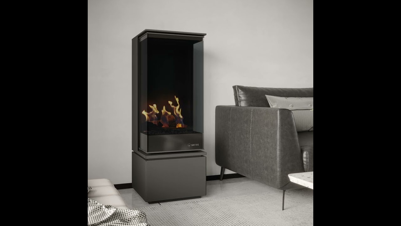 SAFire A.I. Freestanding Gas Fireplace – Intelligent Heating That Stands Out