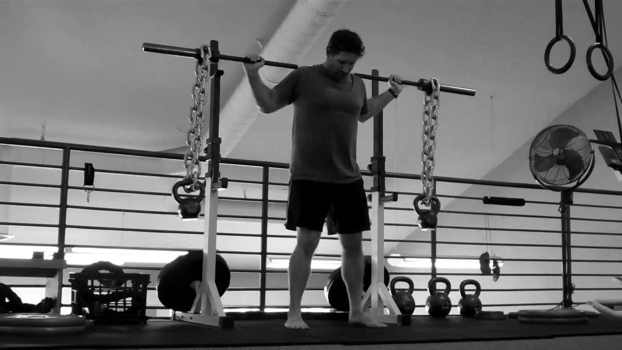 Back Squat with Chains & Kettlebells YouTube