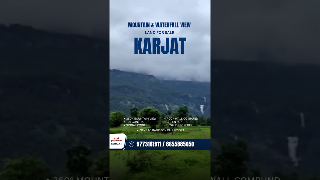 Build Your Dream Farmhouse on This 107 Gunthe Land Near Radisson Blu Karjat! 📲 9773181911