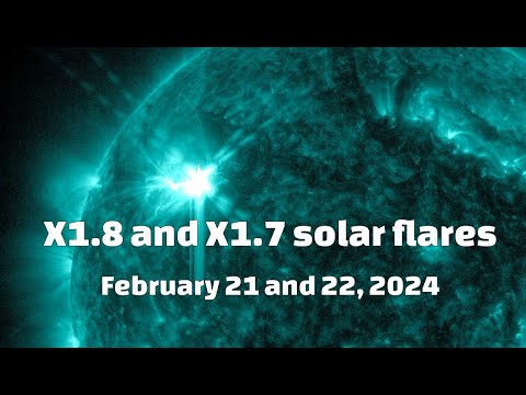 Two X-class solar flares ? X1.8 and X1.7 erupt from AR 3590 - February 2024