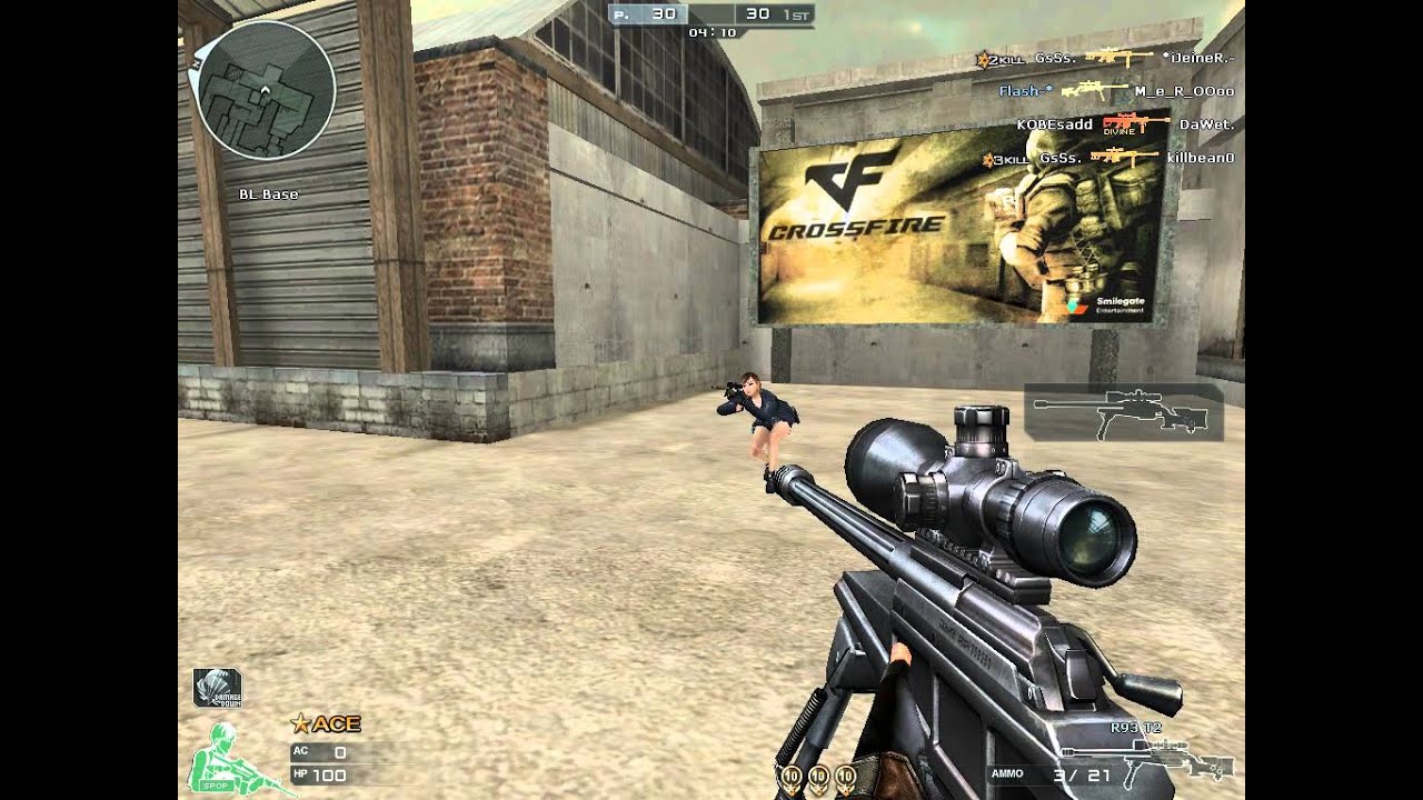 CrossFire NA: FFA Sniper Blackwidow Gameplay