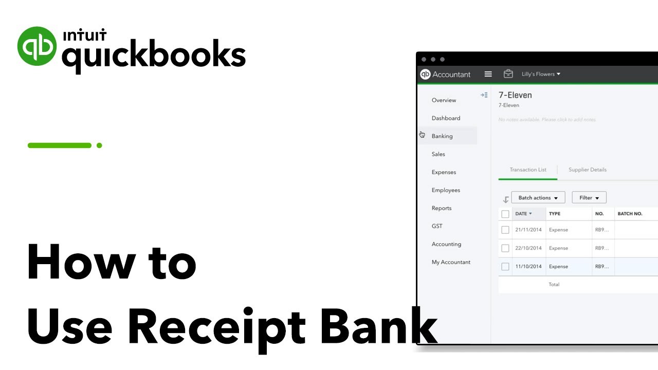 How to enter expense receipts in quickbooks - bannerlo