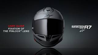 Supertech R7 Helmet User Guide | Fixation Of The Pinlock® Lens