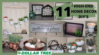 11 High-end Home Decor DIY'S | USING MANY NEW DOLLAR TREE ITEMS | EASY DIY'S