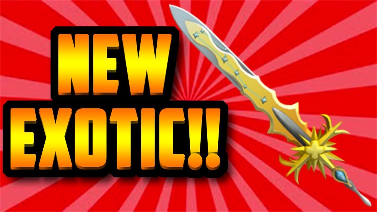 brand new birthday blade exotic knife roblox assassin youtube