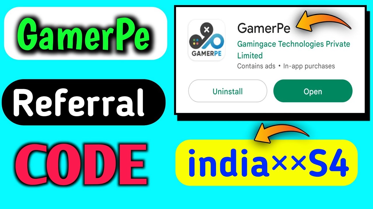 Gamep referral code 2023 ? gamerpe referral code | gamerpe app ka referral code | 