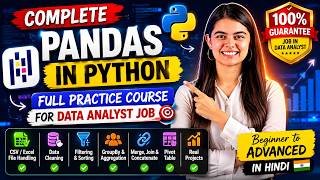 Full Practice Course for Data Analyst Job | Beginner to Advanced Python Pandas