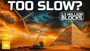Could A Modern Mega Crane ACTUALLY Build The Great Pyramid
