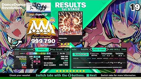 【DDR WORLD】ZODIARK - Daisycutter [ESP Lv.17] 999,790 PFC assist tick on/off